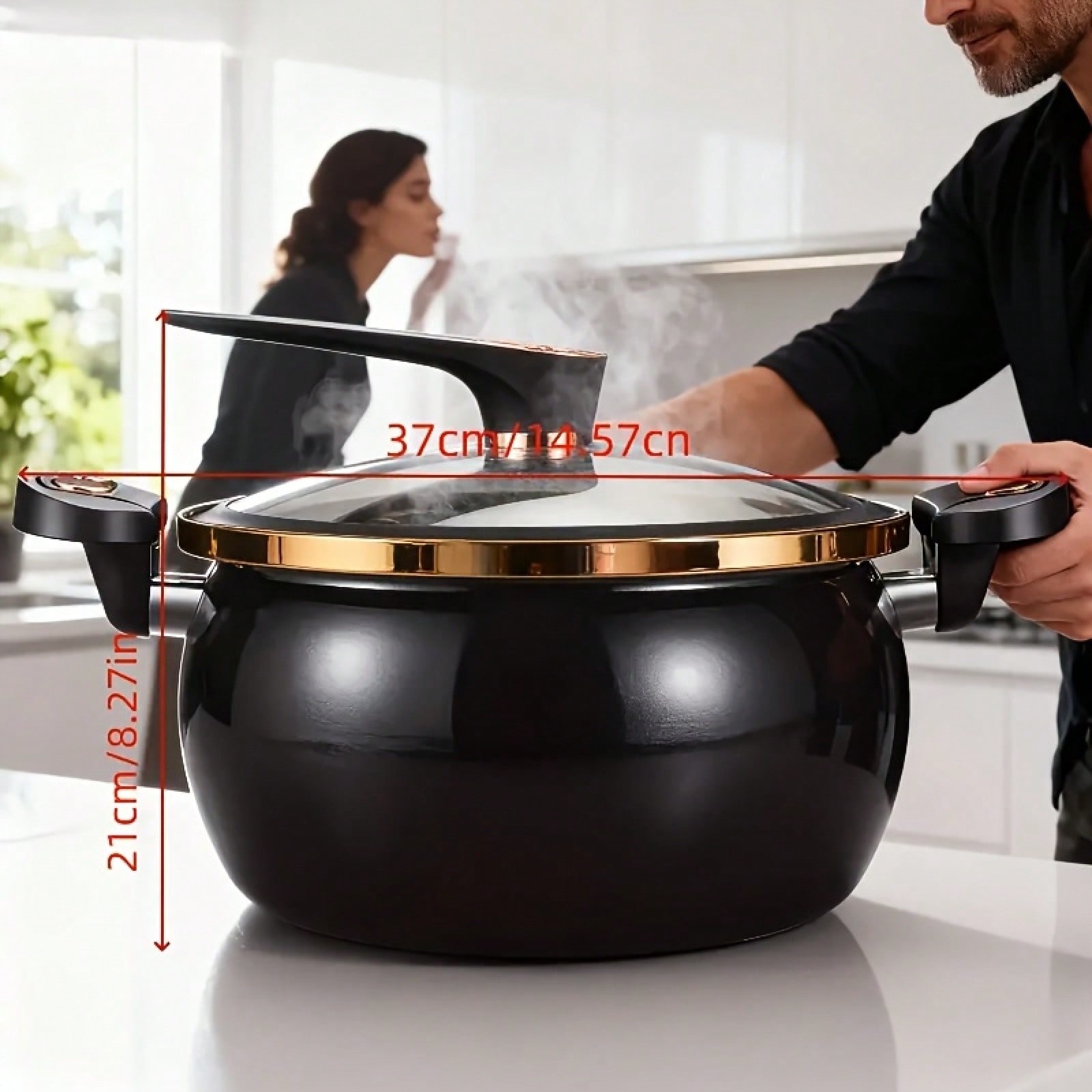 1Pc Large 8.45QT Non-Stick Ste - огляд і ціна Home Cooking Fast Foods