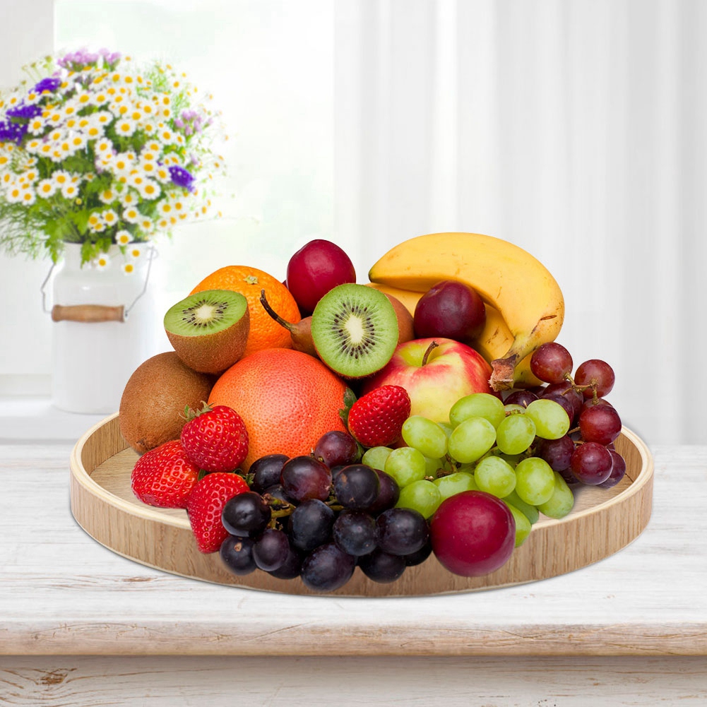 Wooden Serving Tray Tea Plate  - огляд і ціна Home Cooking Dishes